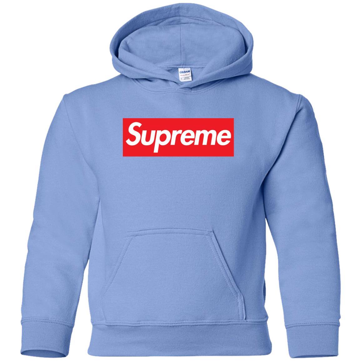 Supreme Logo Youth Hoodie for Kids Mugs Hoy